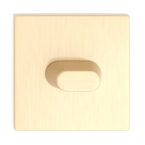 Szyld dolny kwadratowy WC - Mosiądz szczotkowany