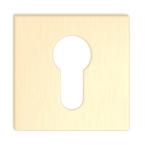 Szyld dolny kwadratowy na wkładkę - Mosiądz szczotkowany