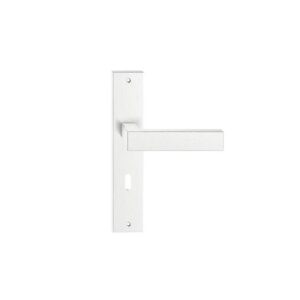 Klamka ONYX długi szyld 72 mm, na klucz - Inox