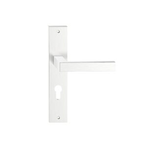 Klamka TOPAZ długi szyld 72 mm, na wkładkę - Inox